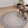 Braided Round Rug polypropylene pp braided round patio outdoor floor rug Factory